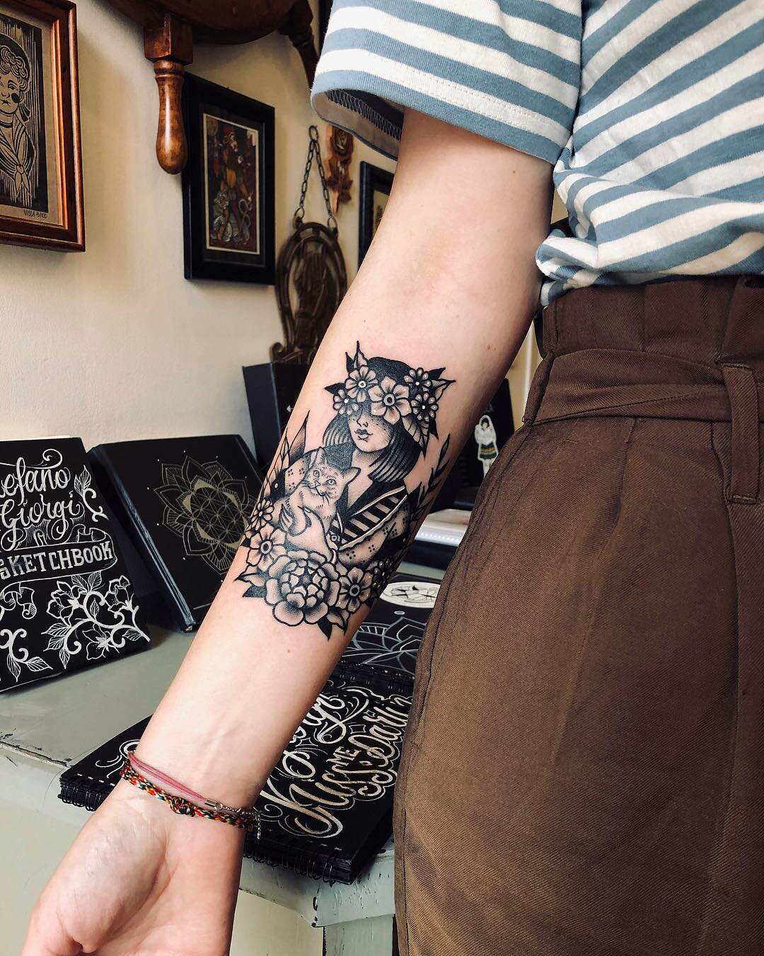 Minimalist tattoo on the back of the arm  Tattoogridnet